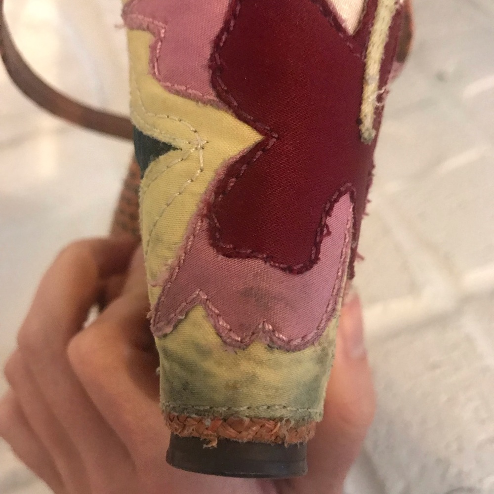 Multicolored Floral Wedges - Picture 7 of 8